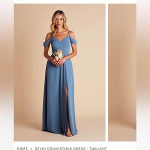 NEW Devin Convertible Dress - Twilight Birdy Grey Size Medium